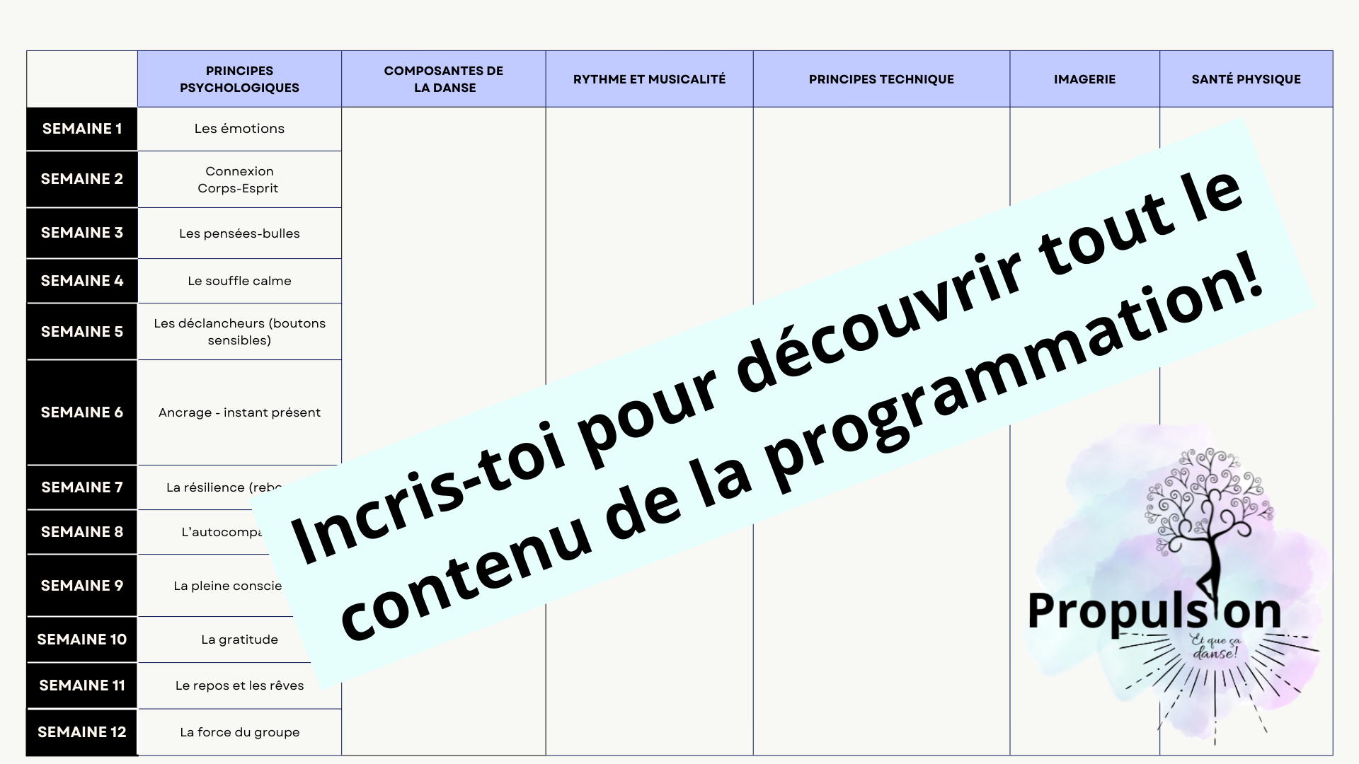 Calendrier Emploi du temps hebdomadaire minimaliste bleu (1)